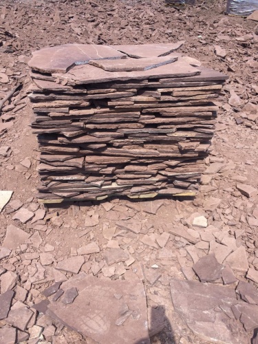 Плитняк лемезит бордовый для цоколя 1,5-2 см купить в Чистополе