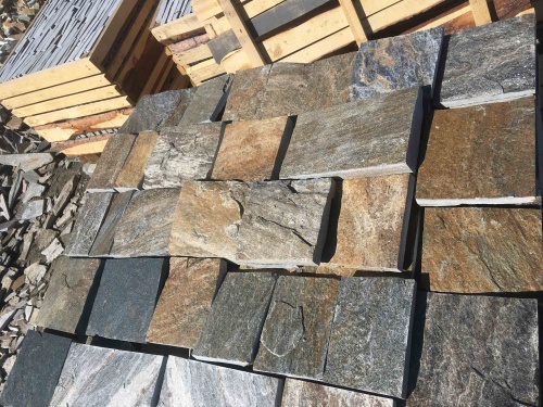 Плитка пилёная златолит Уральский для цоколя, отмостки купить в Чистополе