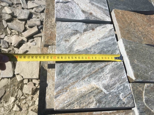 Плитка пилёная златолит Уральский для цоколя, отмостки купить в Чистополе